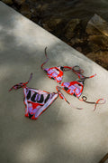 CATERPILLAR triangle bikini 'abstract bugs'
