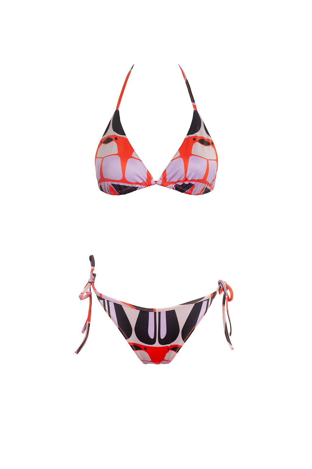 CATERPILLAR triangle bikini 'abstract bugs'