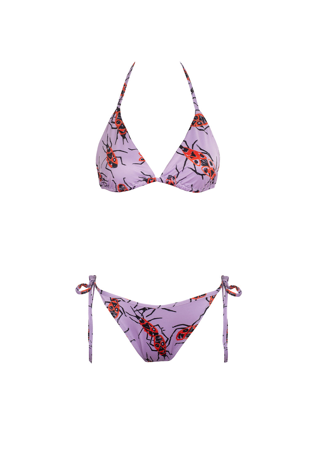CATERPILLAR triangle bikini 'lilac firebugs'