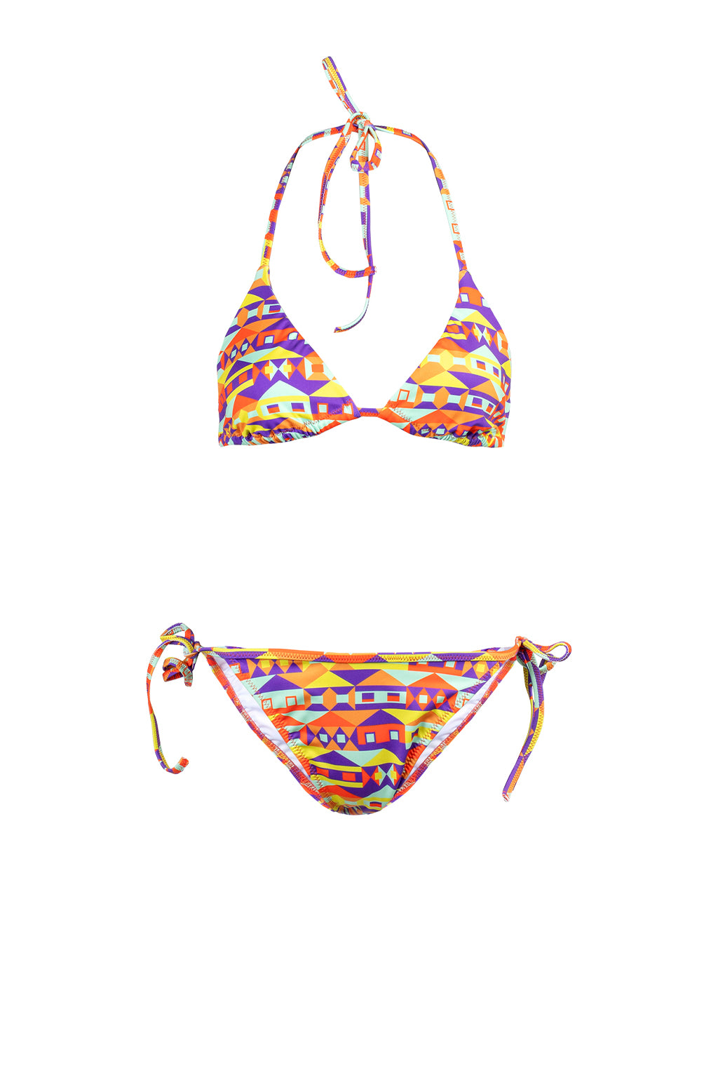 CATERPILLAR triangle bikini 'Houses'