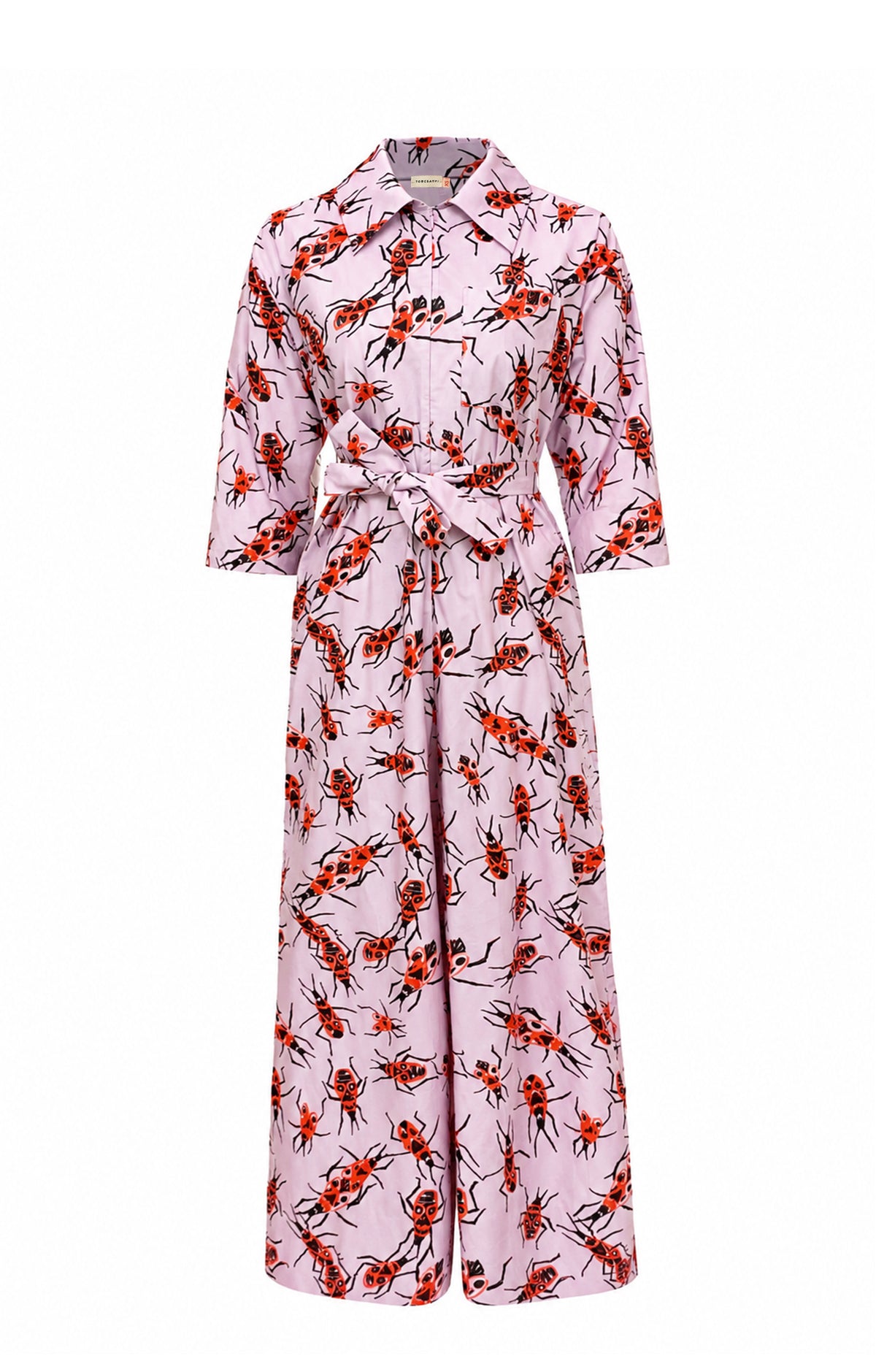 CINCER zip up jumpsuit 'Small Firebugs'