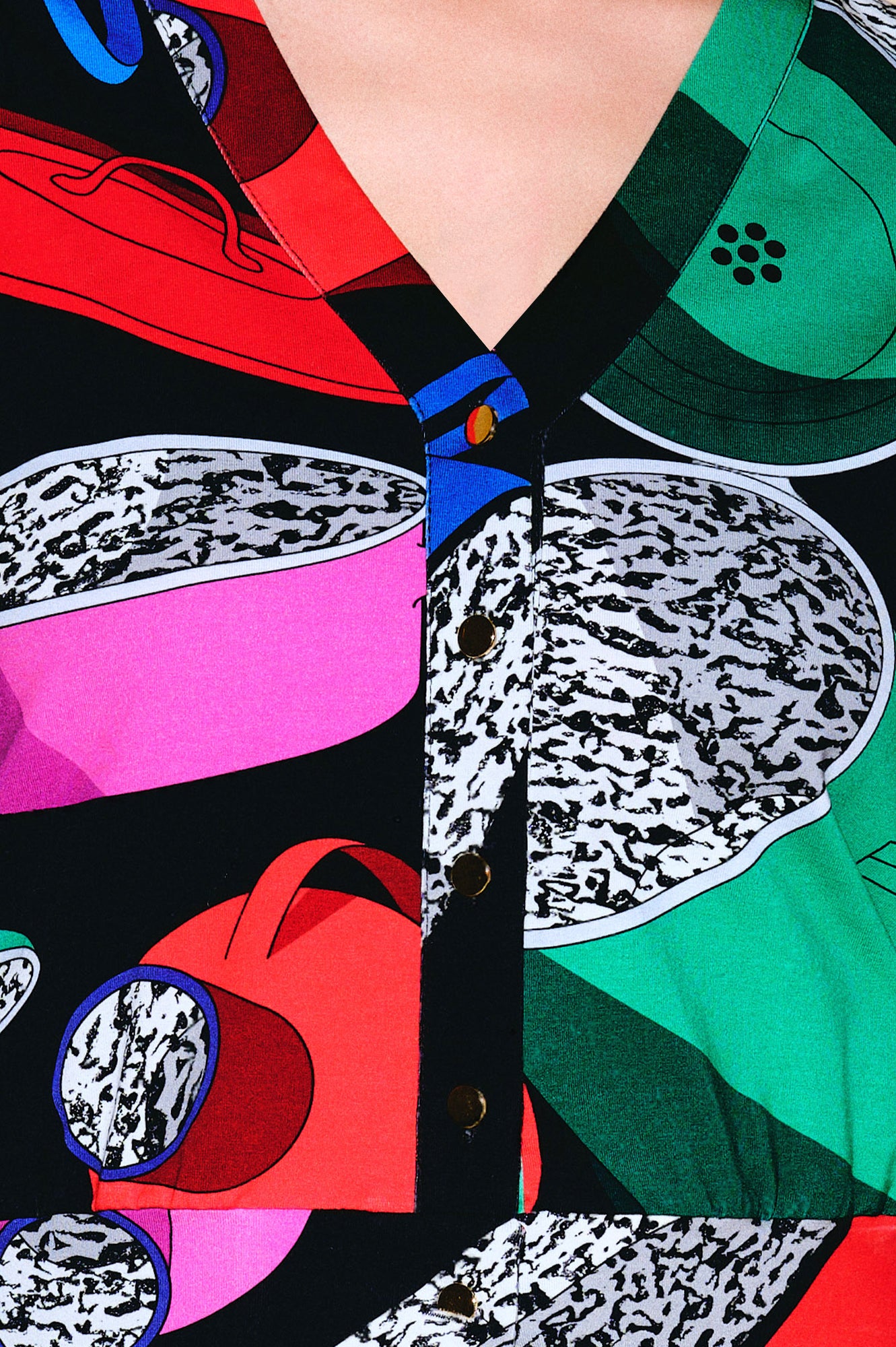 CSIKOS jersey cardigan 'Paprika Pot'