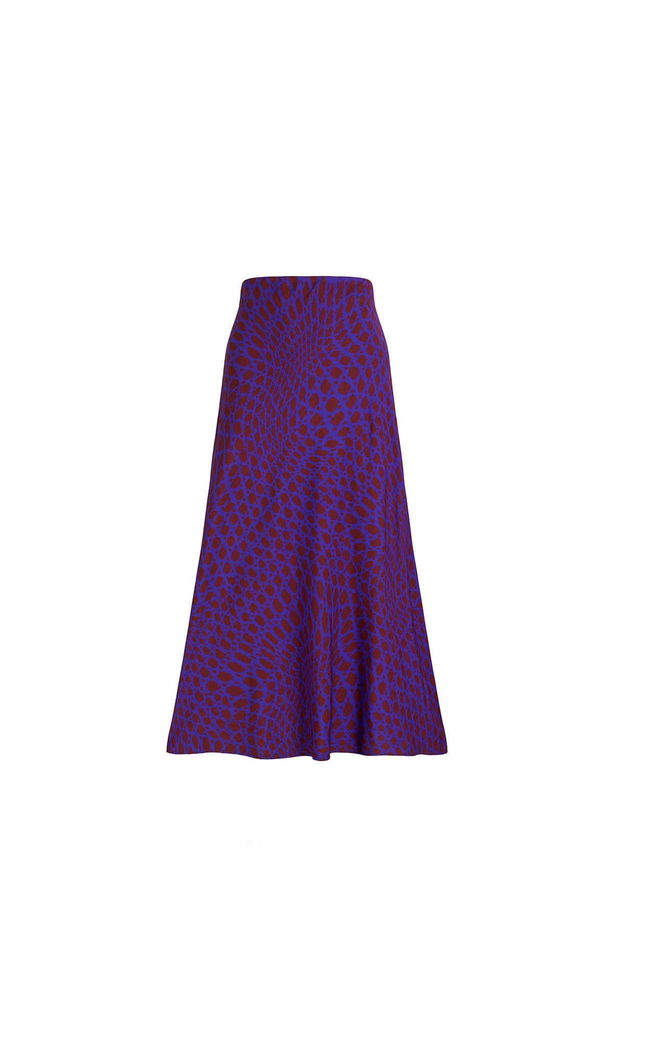 CABERNET A-line skirt 'warp polka dot'