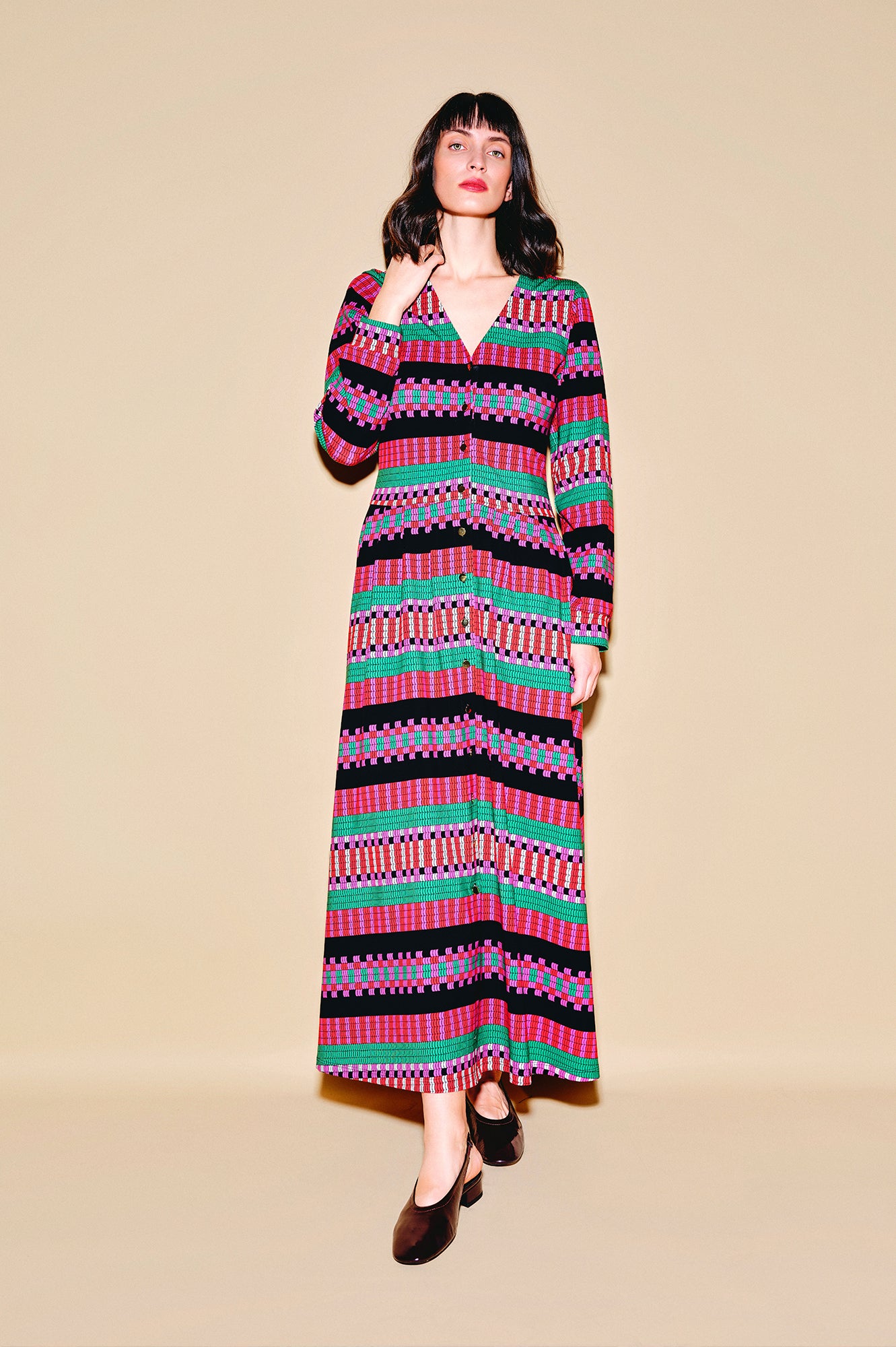 DESZKA jersey cardigan dress 'Demijohn'