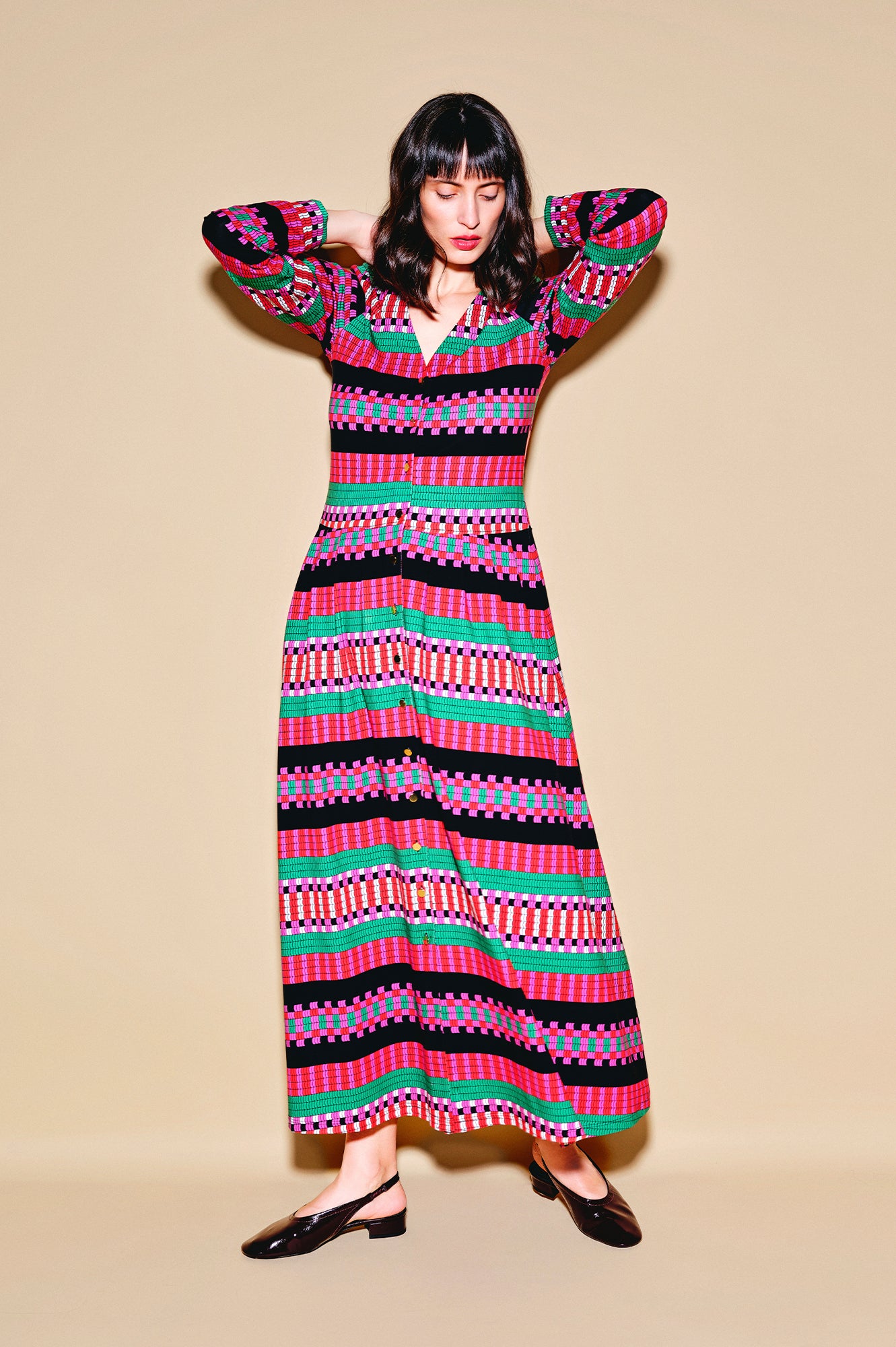 DESZKA jersey cardigan dress 'Demijohn'