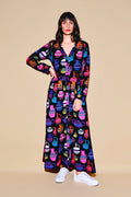 DESZKA jersey cardigan dress 'Vases'