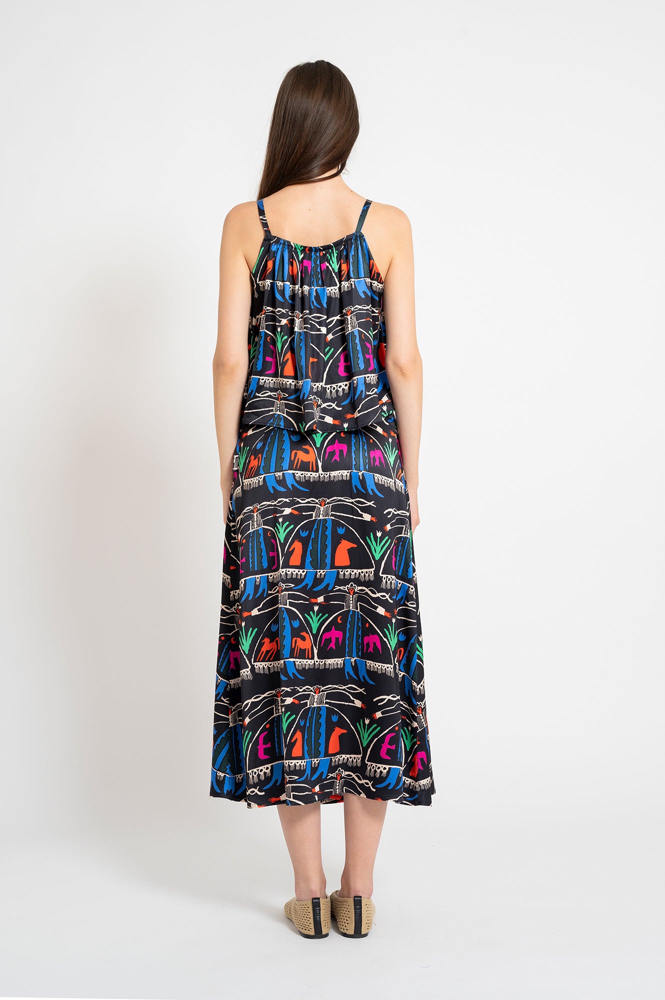 CITROM wrap midi skirt 'Bride'