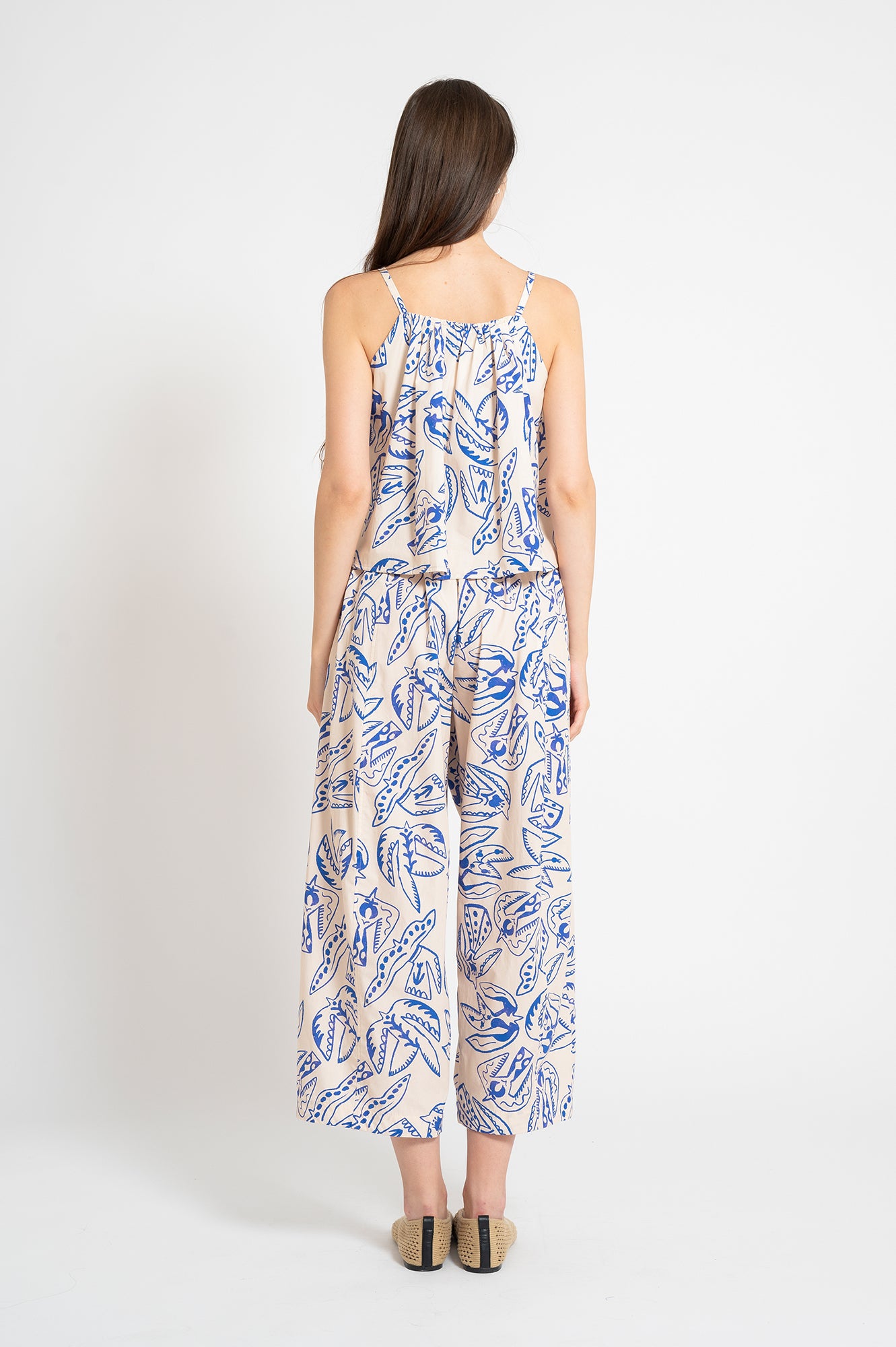 EVA barrel leg trousers 'Folk Bird'