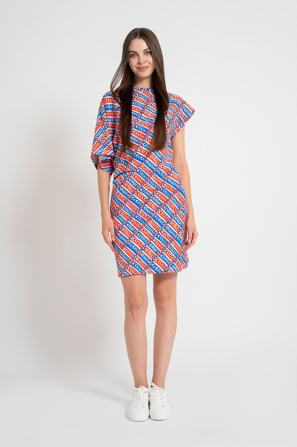 HARMAT asymmetric dress 'Folk Stitch'