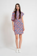 HARMAT asymmetric dress 'Folk Stitch'