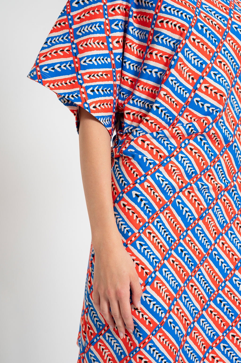 HARMAT asymmetric dress 'Folk Stitch'