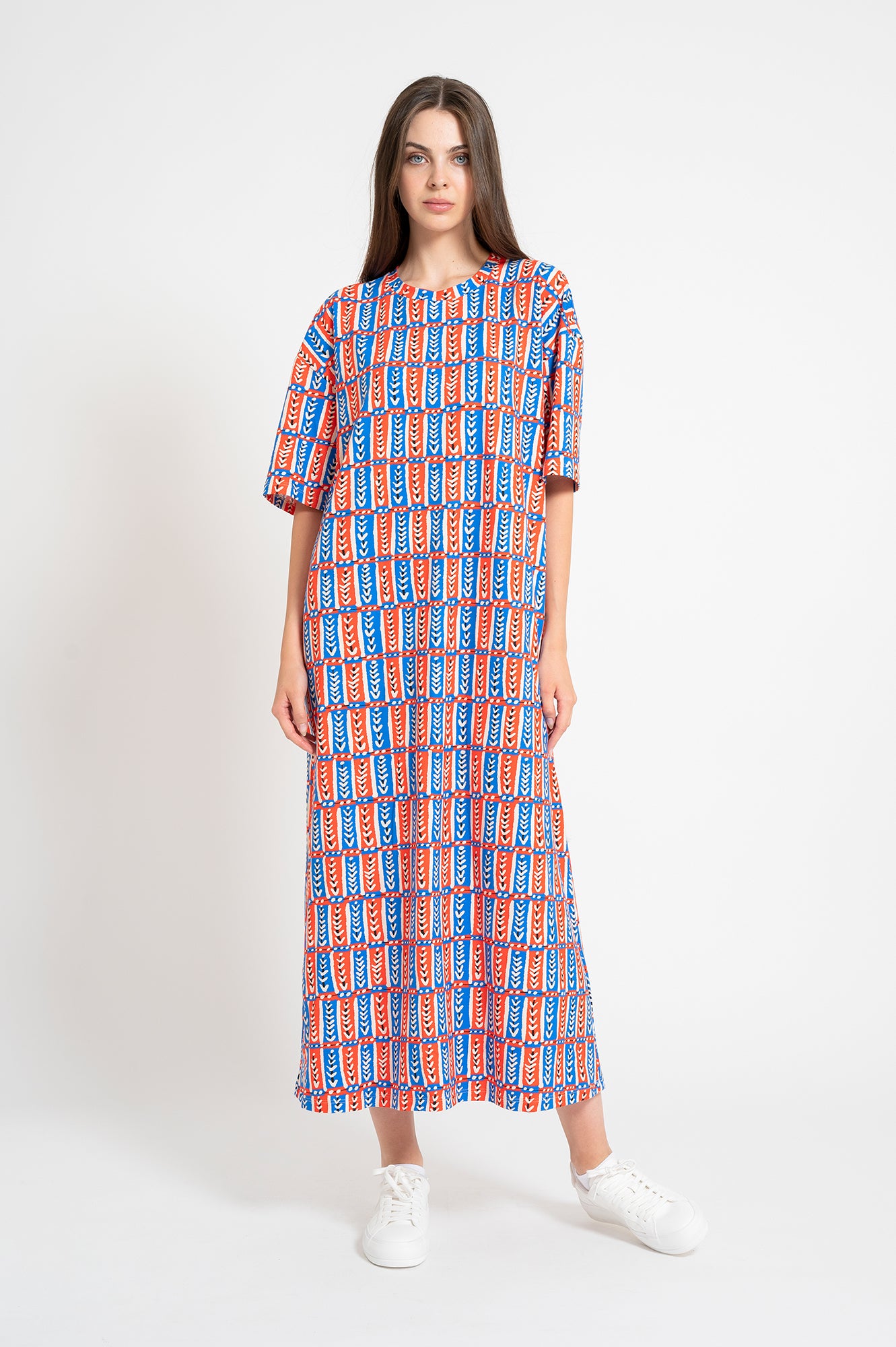 TALTOS t-shirt dress 'Folk Stitch'