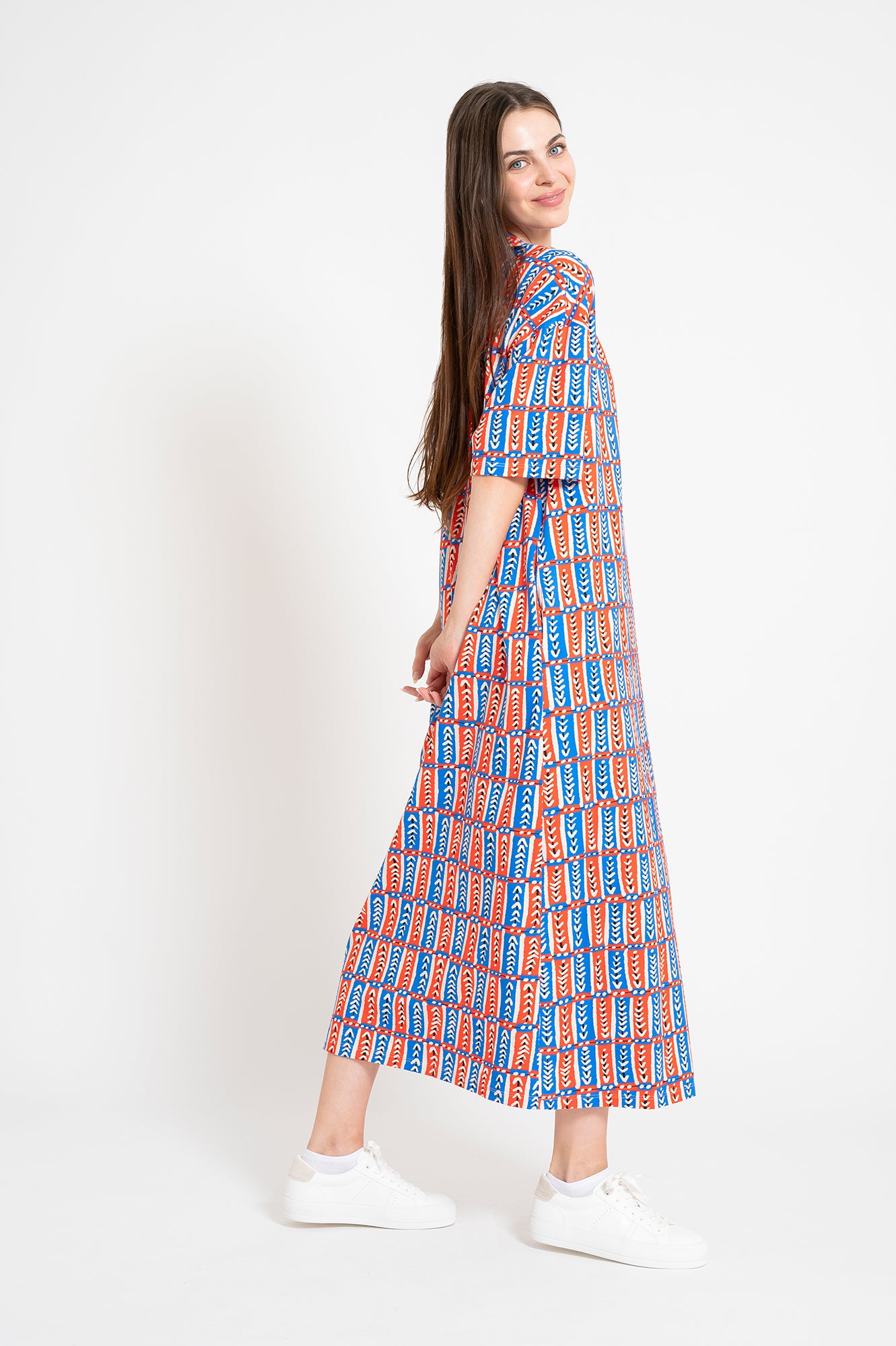 TALTOS t-shirt dress 'Folk Stitch'
