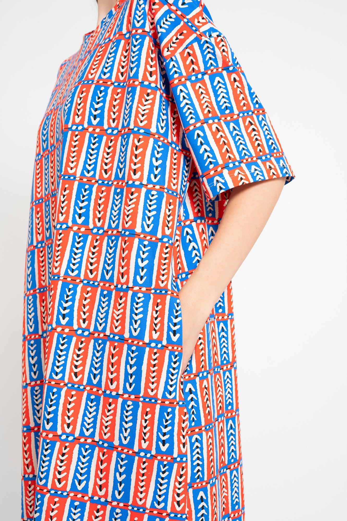 TALTOS t-shirt dress 'Folk Stitch'