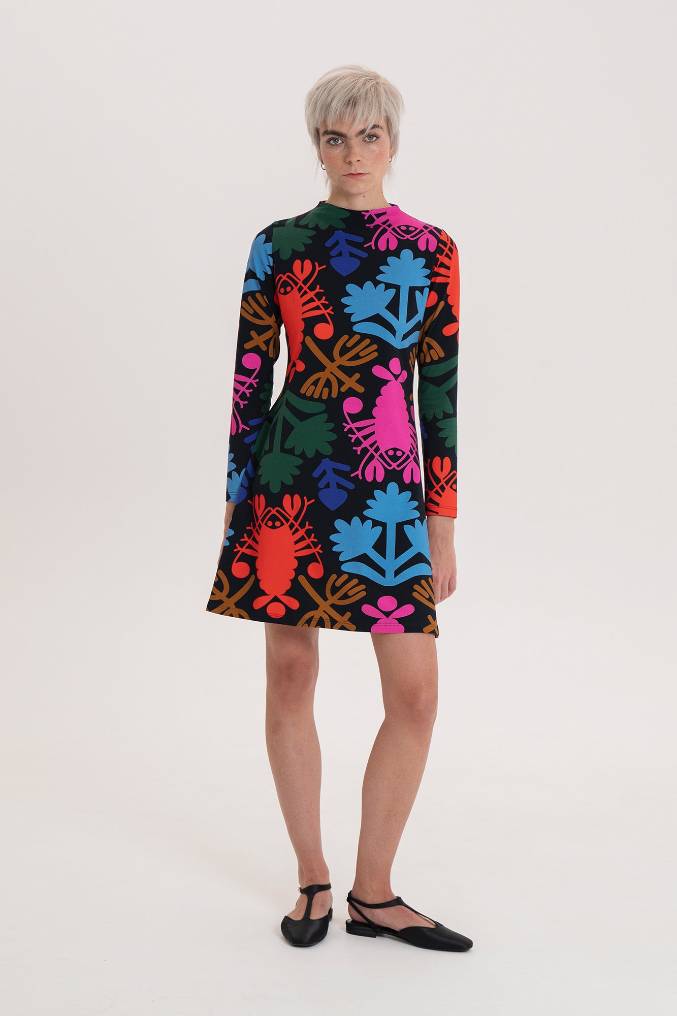 BOKOD mock neck dress 'Lobster'