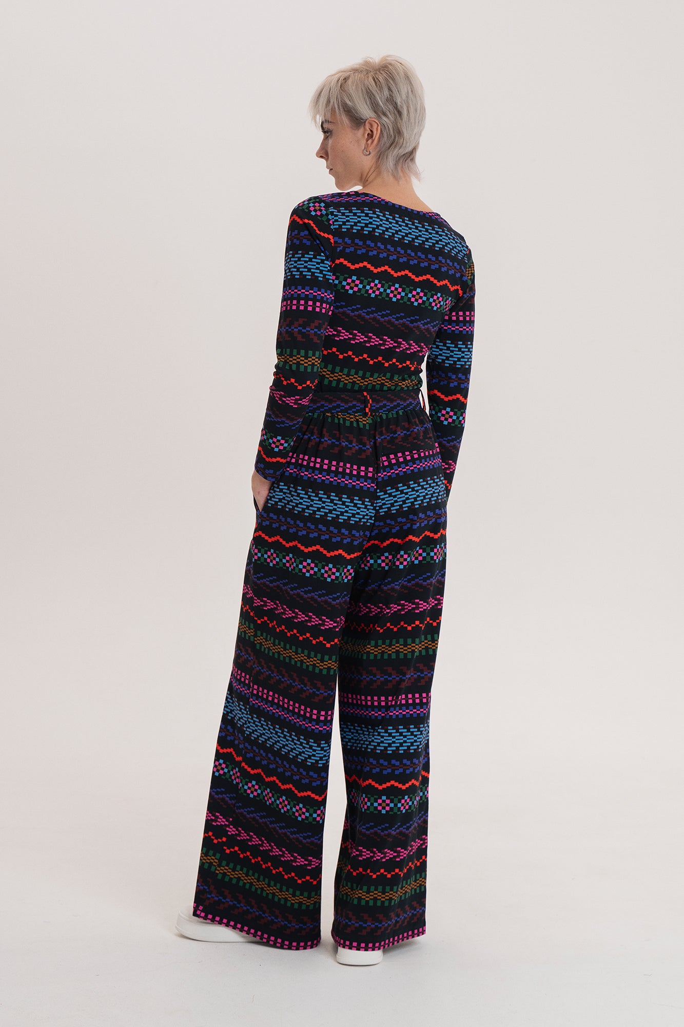 RUDAS jersey trousers ‘Pixel dark'