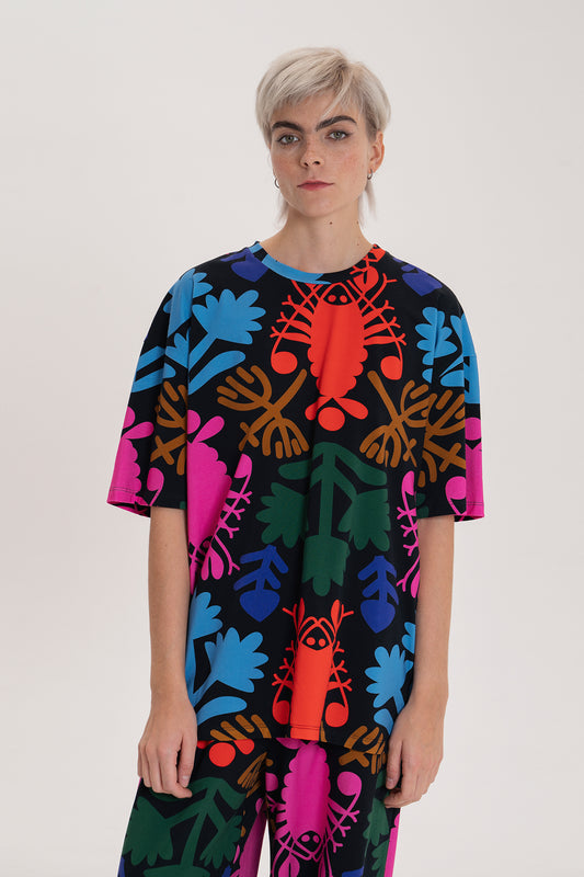 VIZITKE oversized t-shirt 'Lobster'