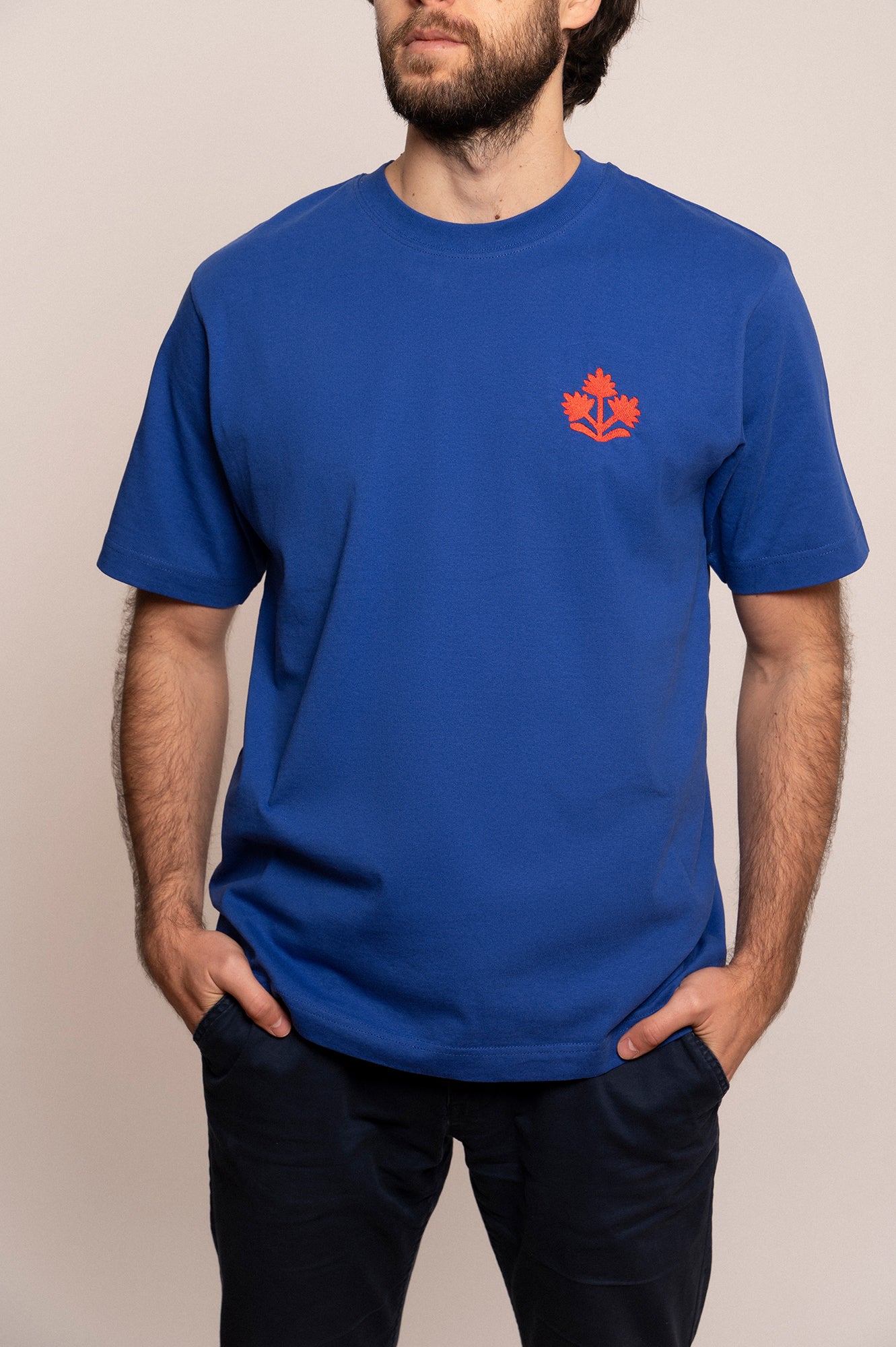 'LOBSTER' men's T-shirt blue