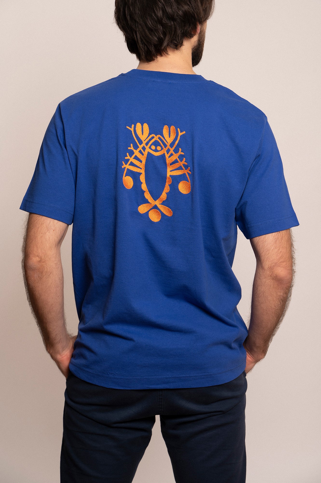 'LOBSTER' men's T-shirt blue