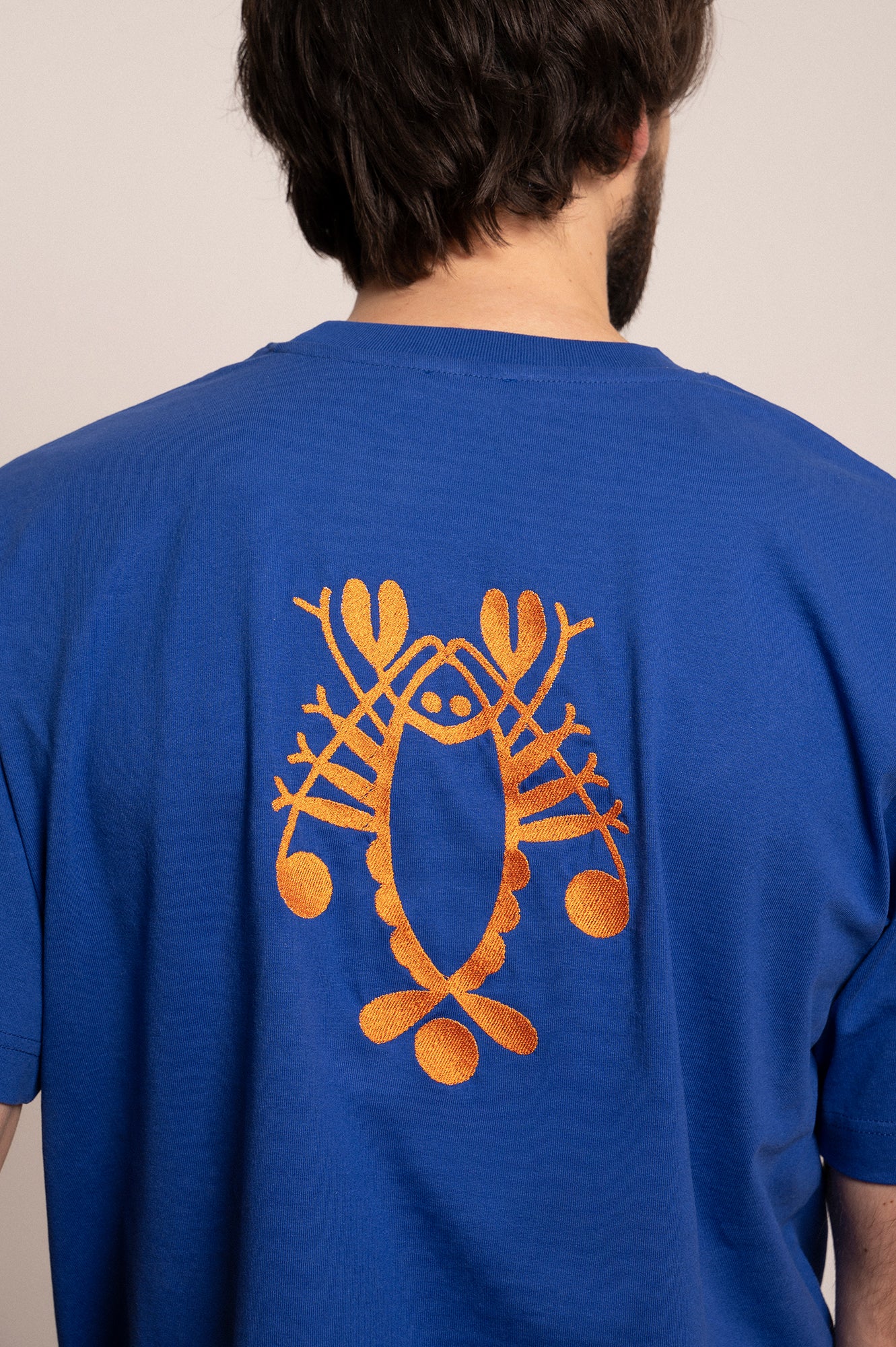 'LOBSTER' men's T-shirt blue