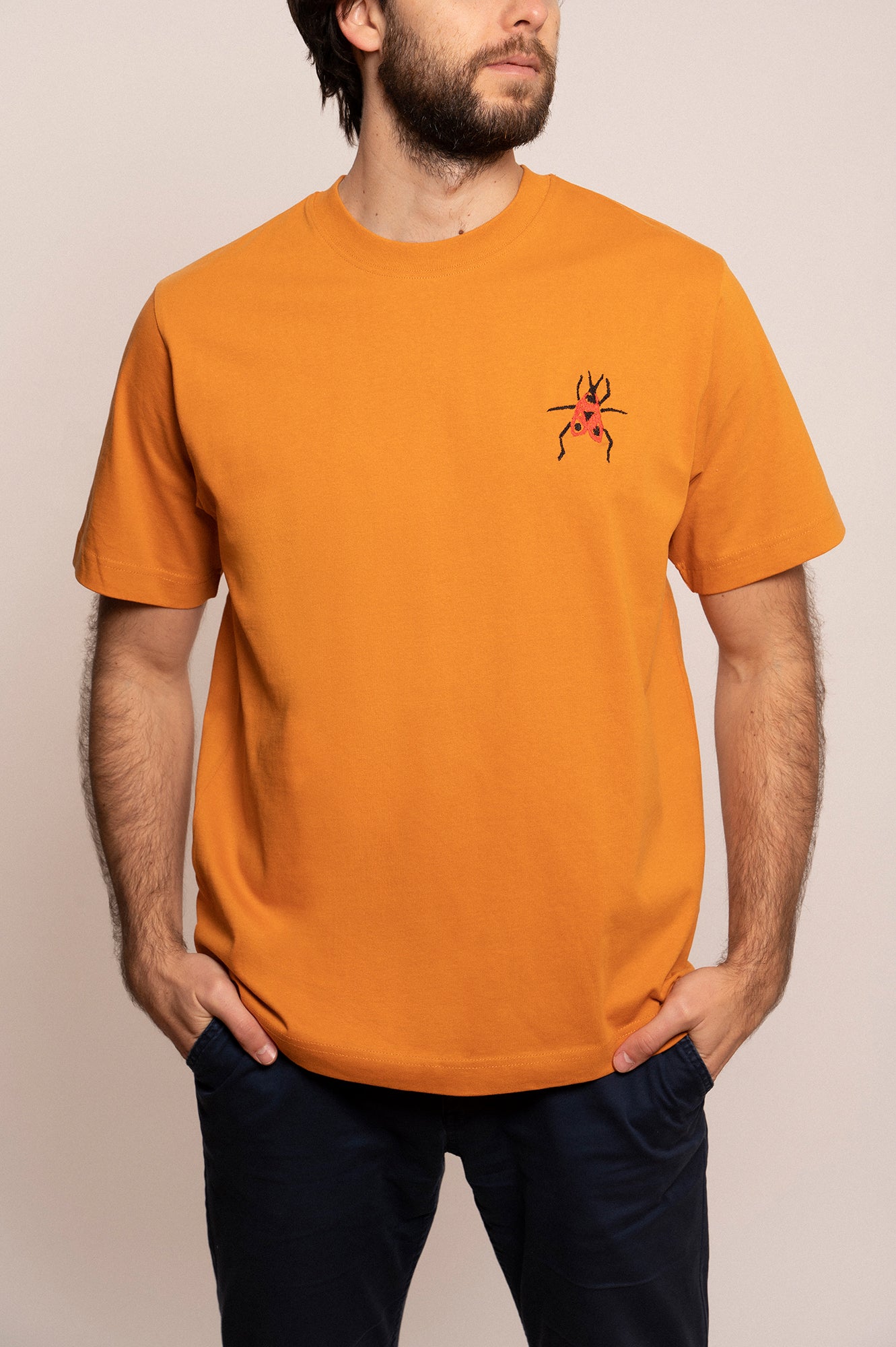 'FIREBUG' men's T-shirt mustard