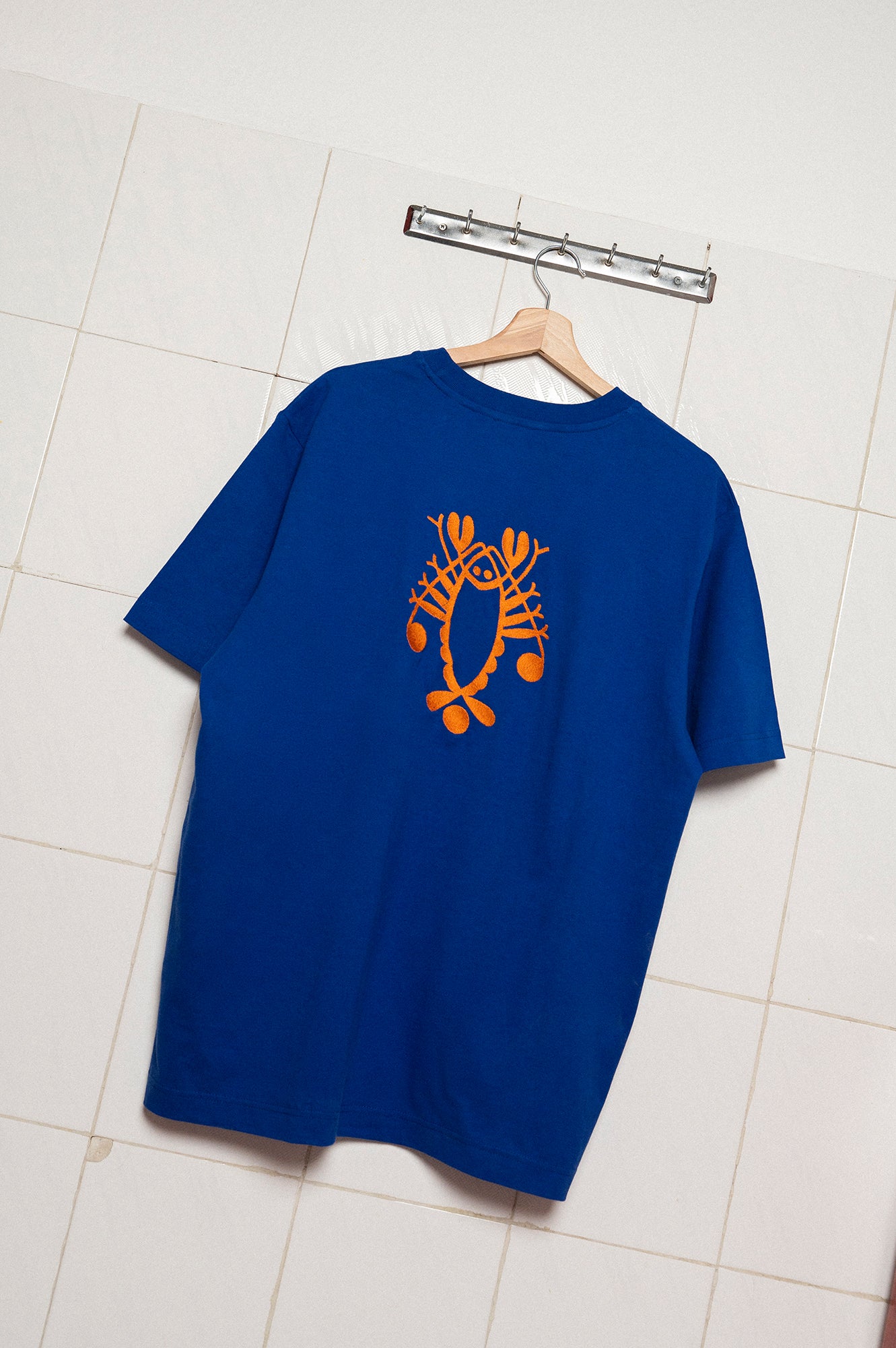 'LOBSTER' men's T-shirt blue