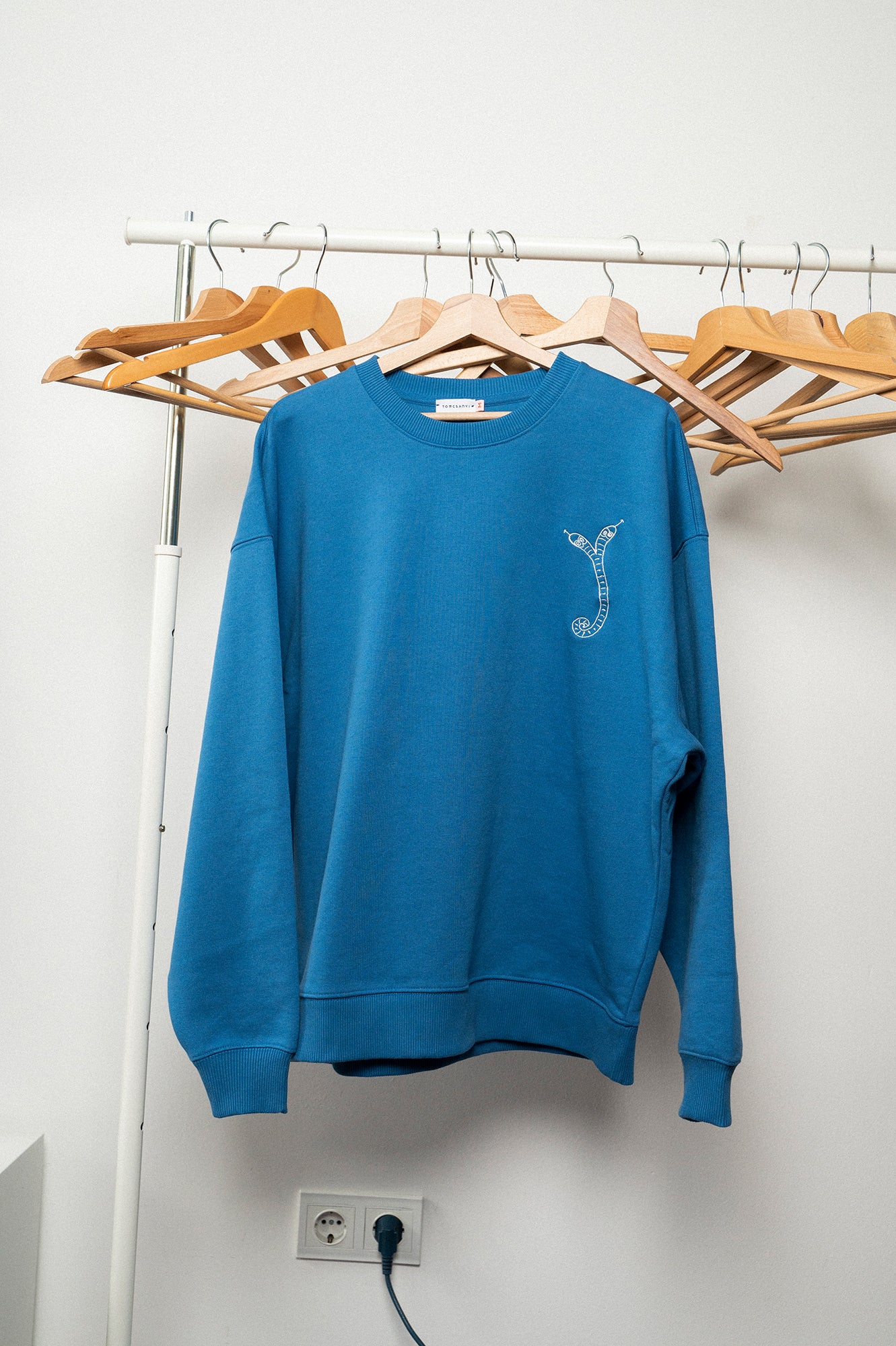 'SNAKE' men's sweatshirt sky blue