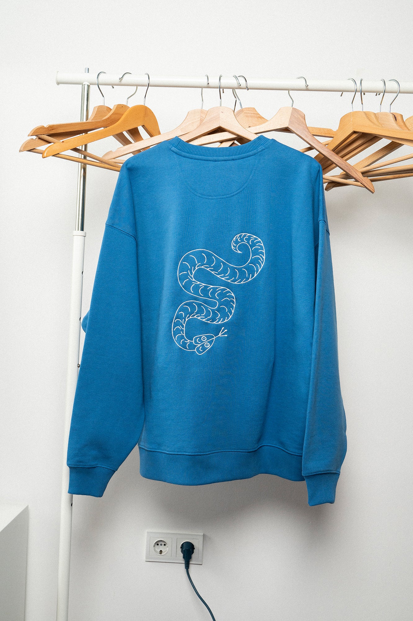 'SNAKE' men's sweatshirt sky blue