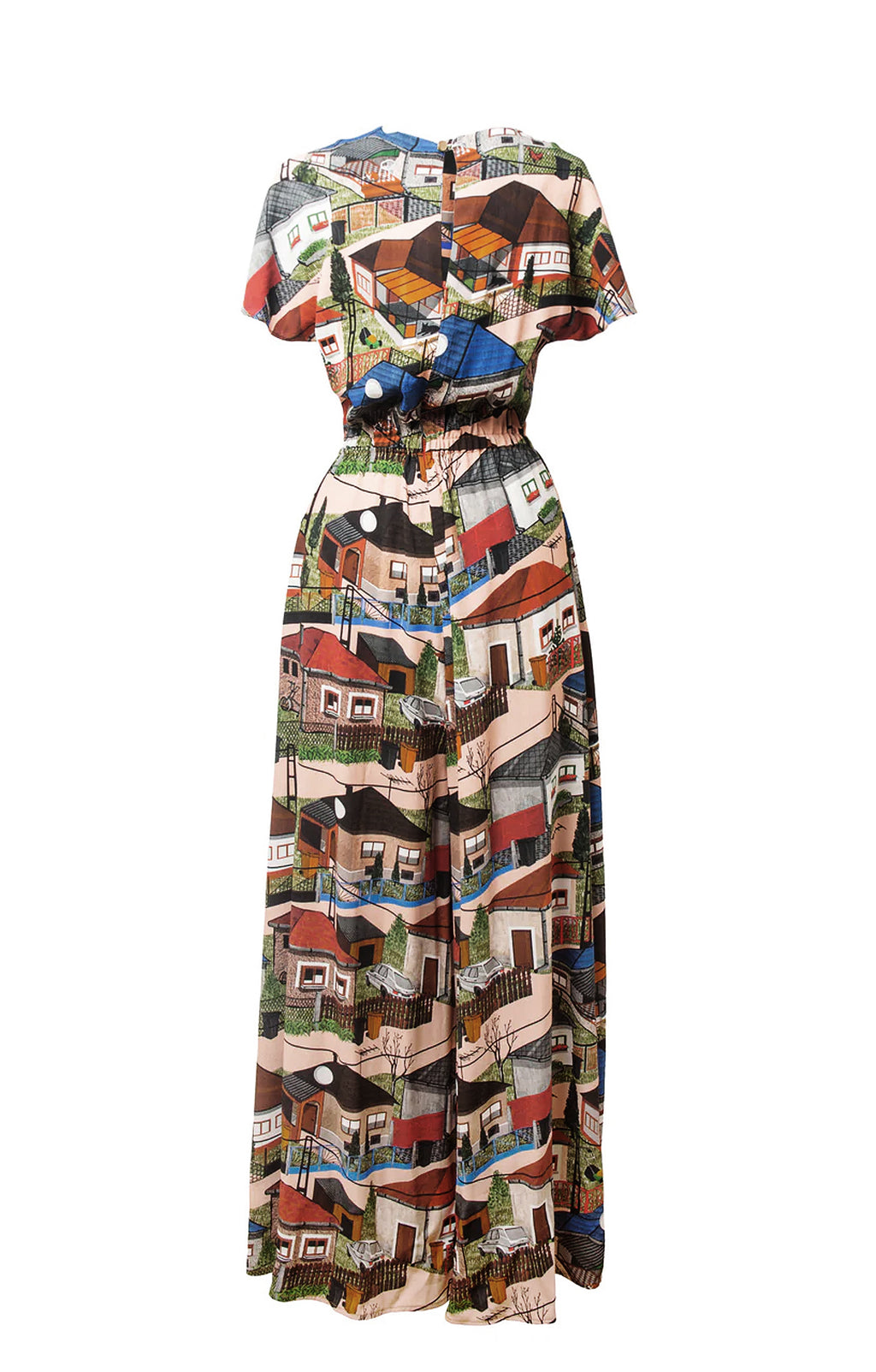 DABAS short sleeve jumpsuit 'Houses'