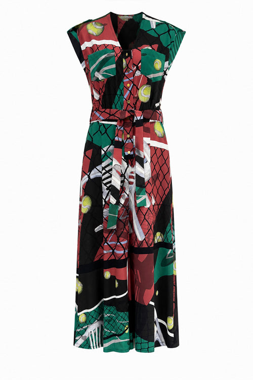 ELIA short sleeve jumpsuit 'Court Print'