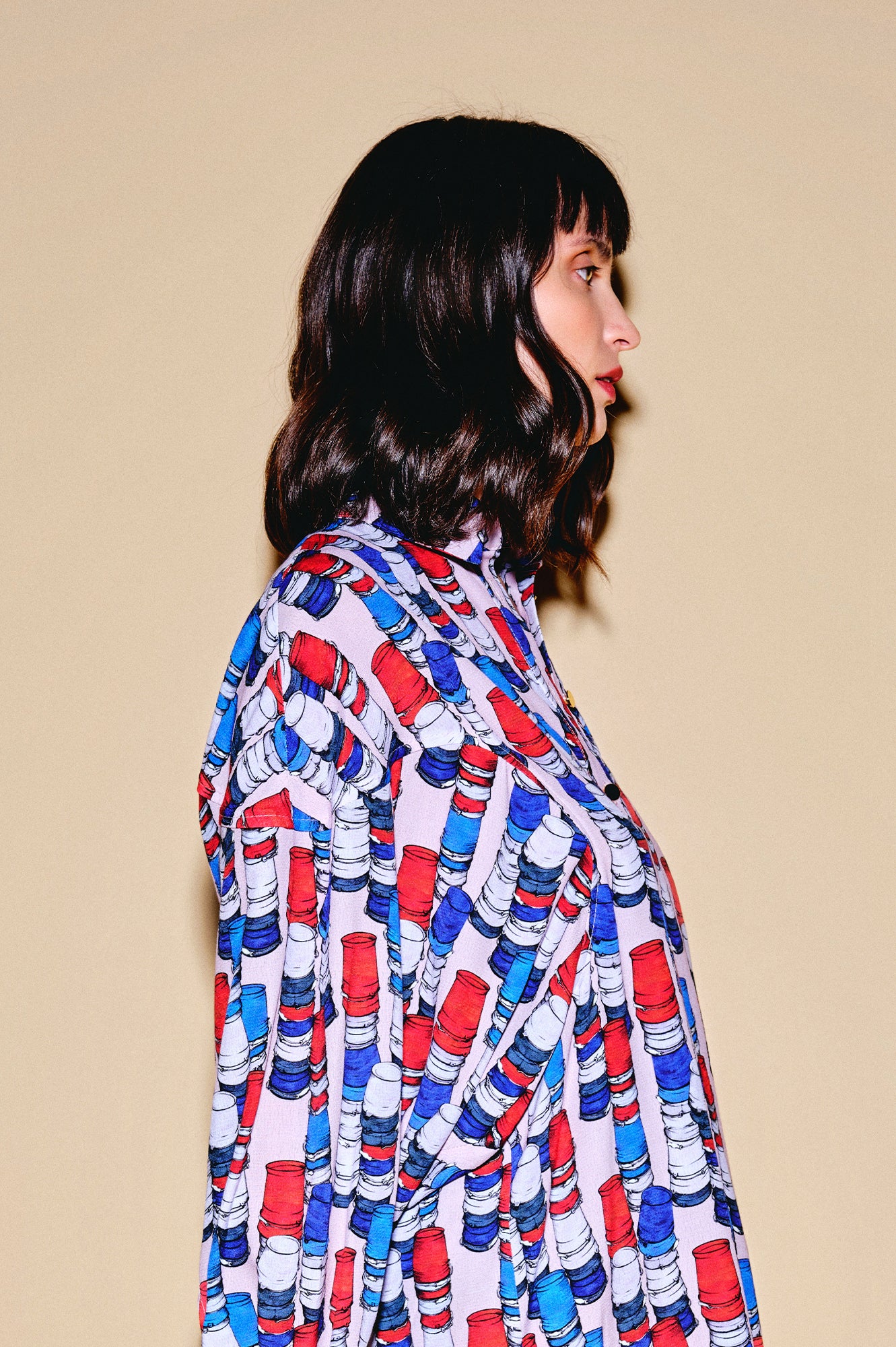 FAHEJ volume sleeve oversized shirt 'Buckets'