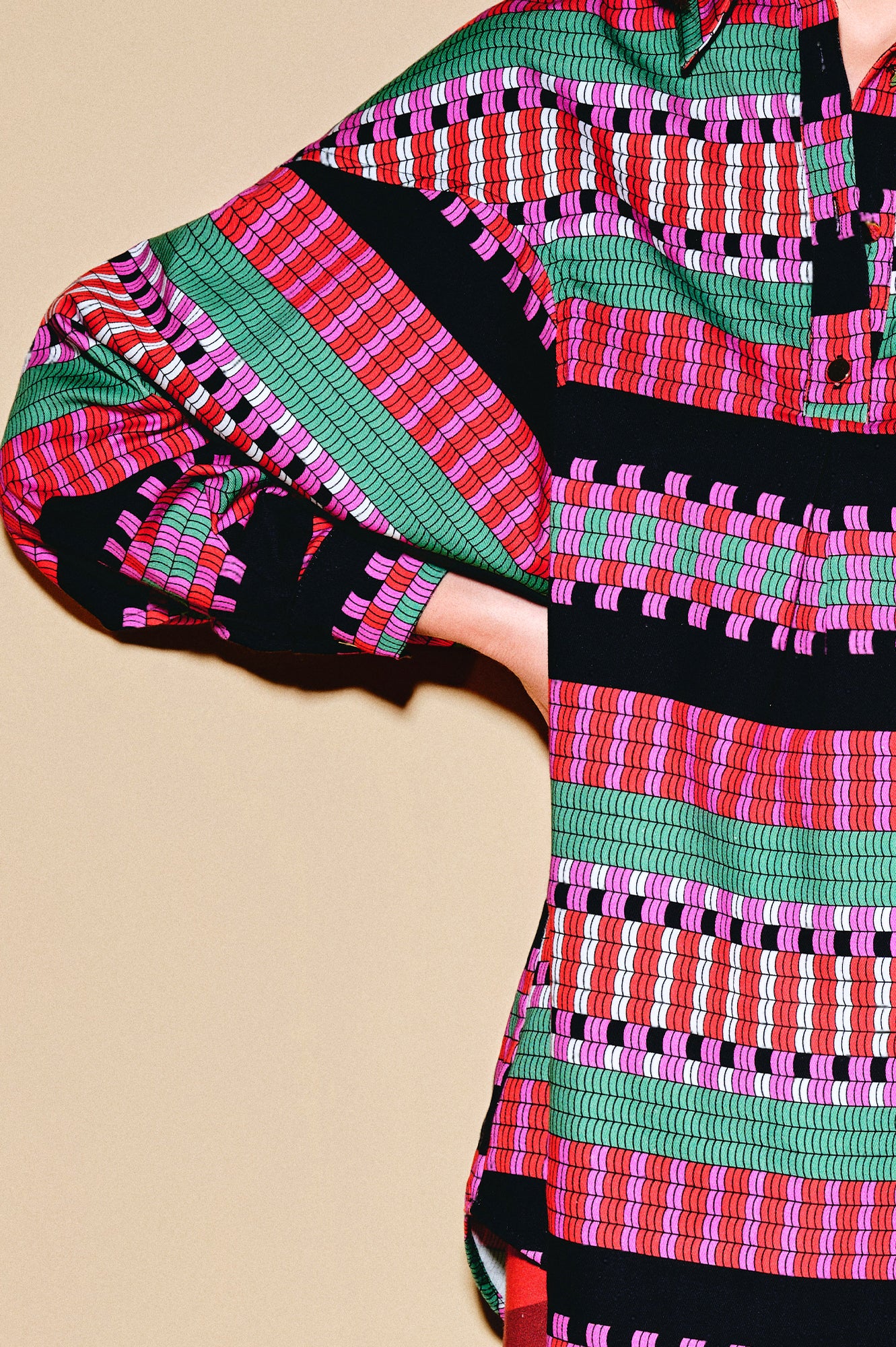 FAHEJ volume sleeve oversized shirt 'Demijohn'