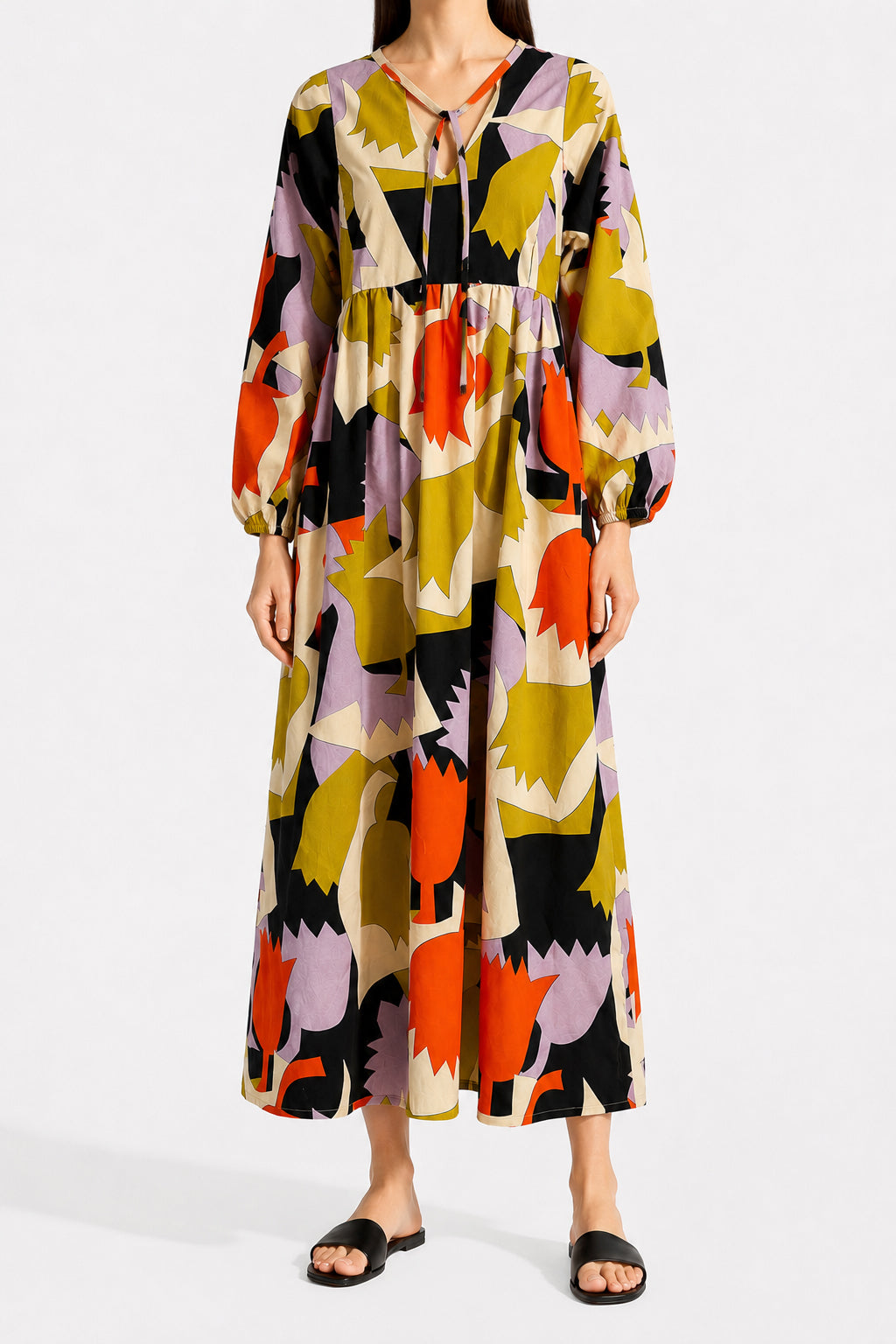 FUTRINKA rustic maxi dress 'Leaves'