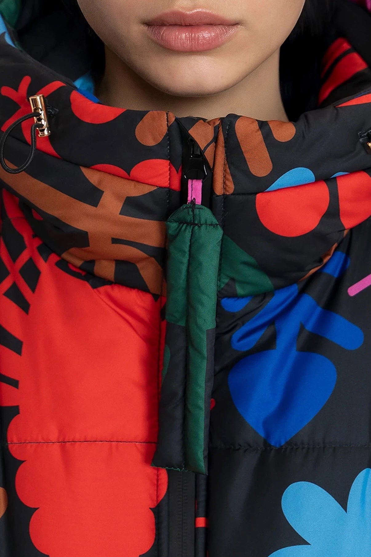 ILUS puffer coat 'Lobster'