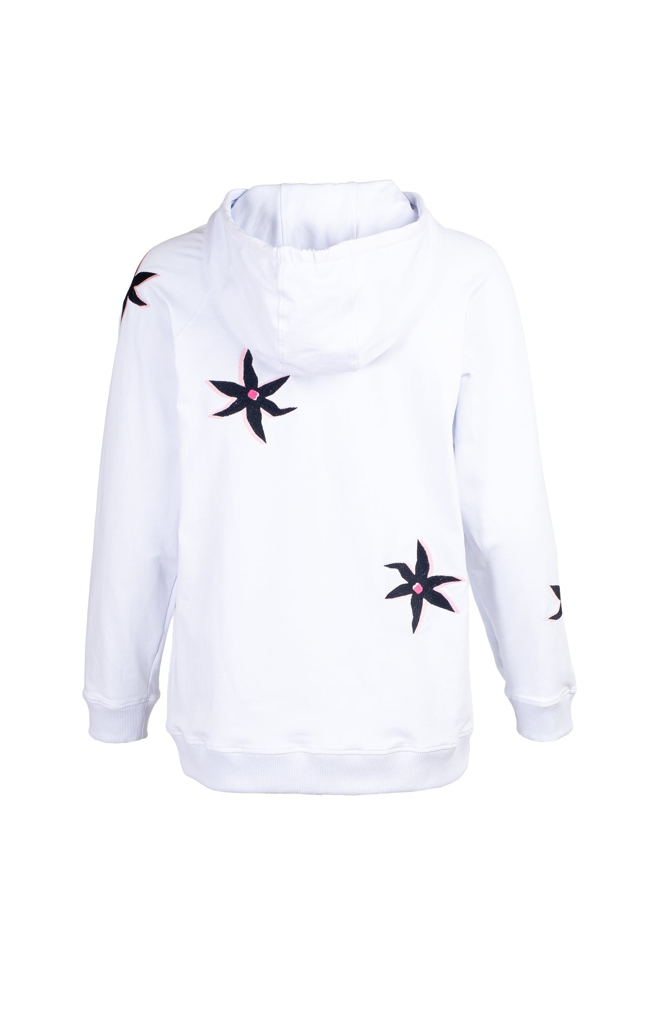 KEKES Embroidered Sweatshirt 'Starflower White'