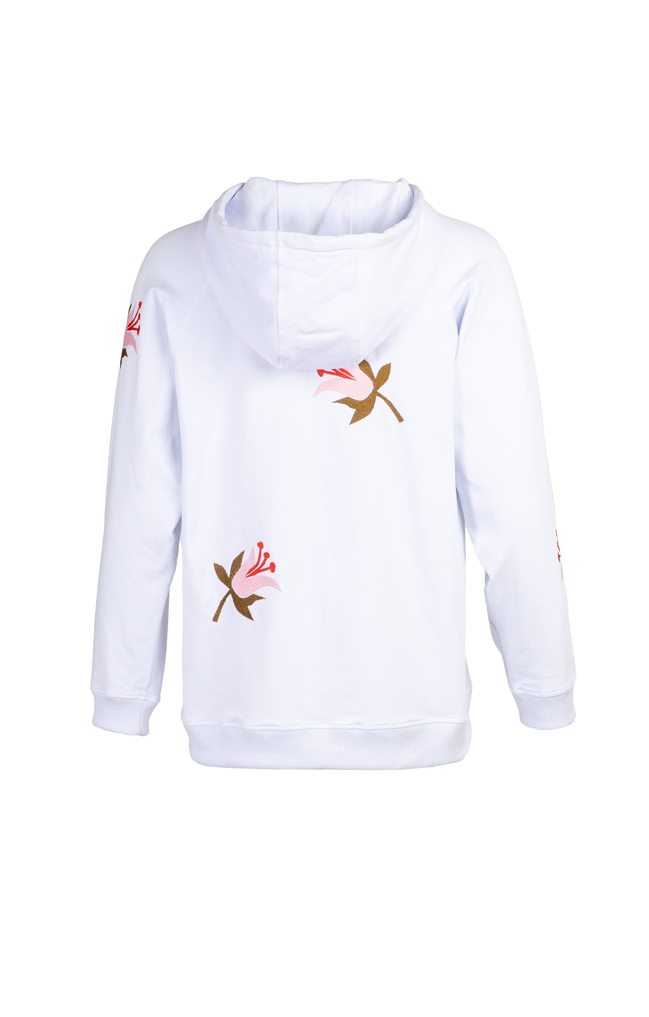 KEKES Embroidered Sweatshirt 'Tulips White'