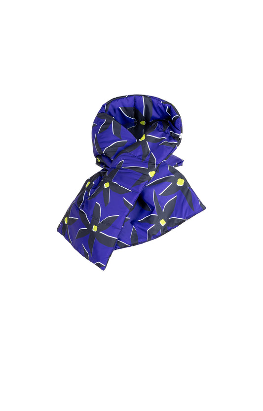 KITZBÜHEL puffer scarf 'starflower blue'