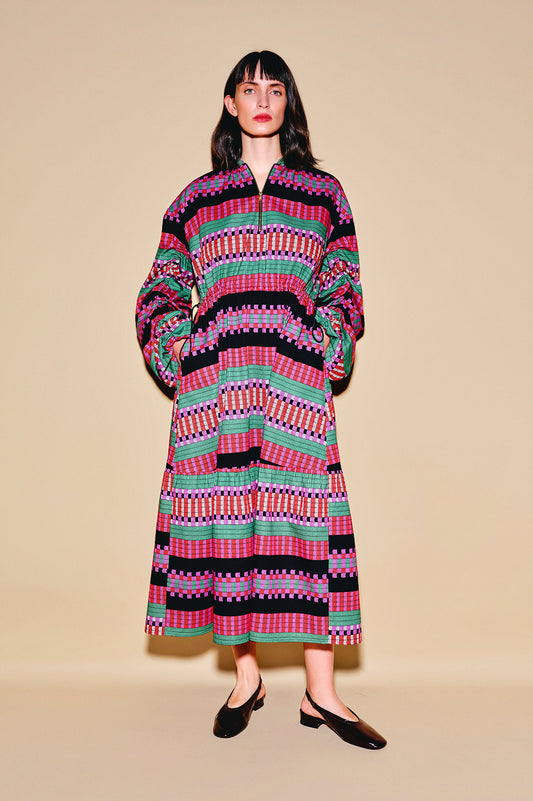 KONDER ruffled bomber dress 'Demijohn'