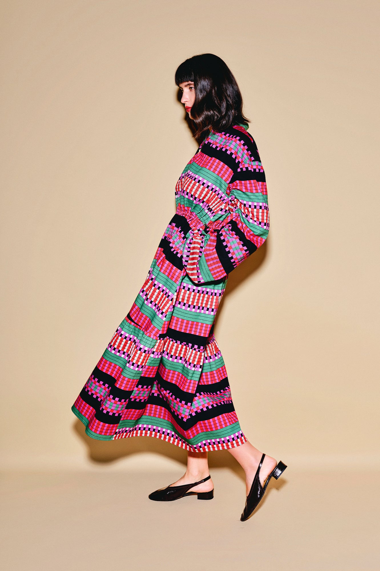 KONDER ruffled bomber dress 'Demijohn'