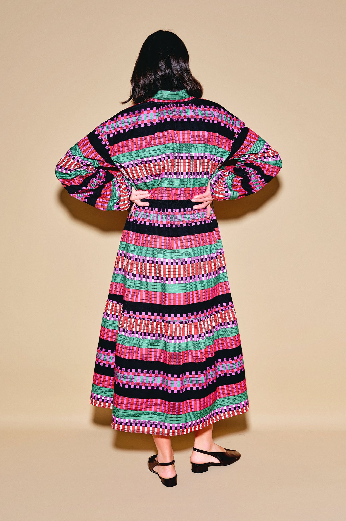 KONDER ruffled bomber dress 'Demijohn'