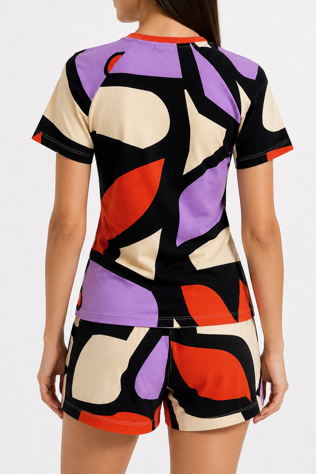 KONTRA raglan sleeve jersey top 'Pumpkin Purple'