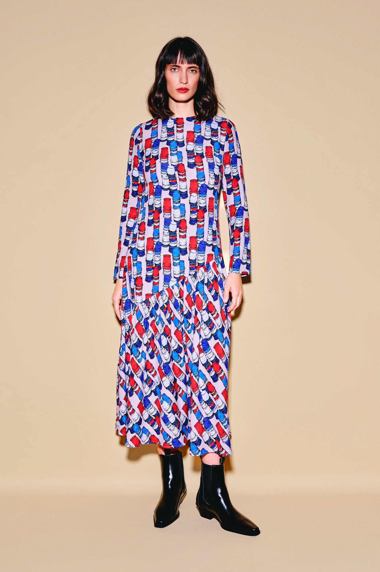 KUKTA asymmetric dress 'Buckets'