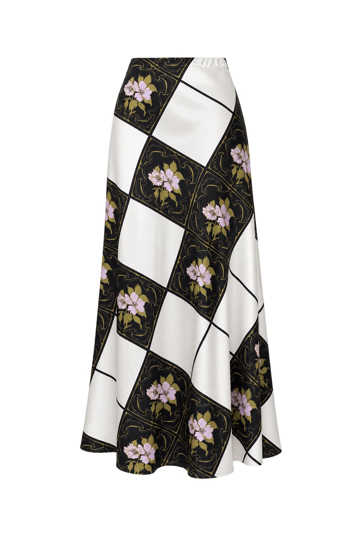 LAVOR bias cut skirt 'Tiles'