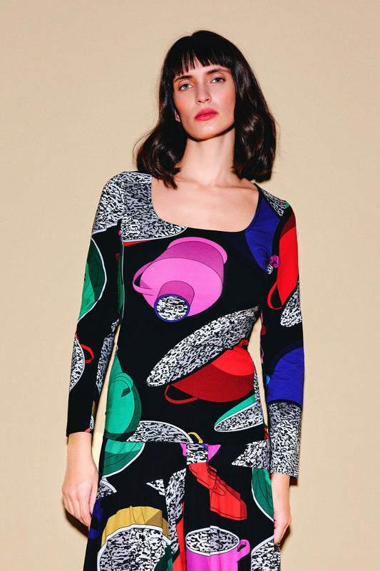 MIHOK long sleeve top 'Paprika Pot'