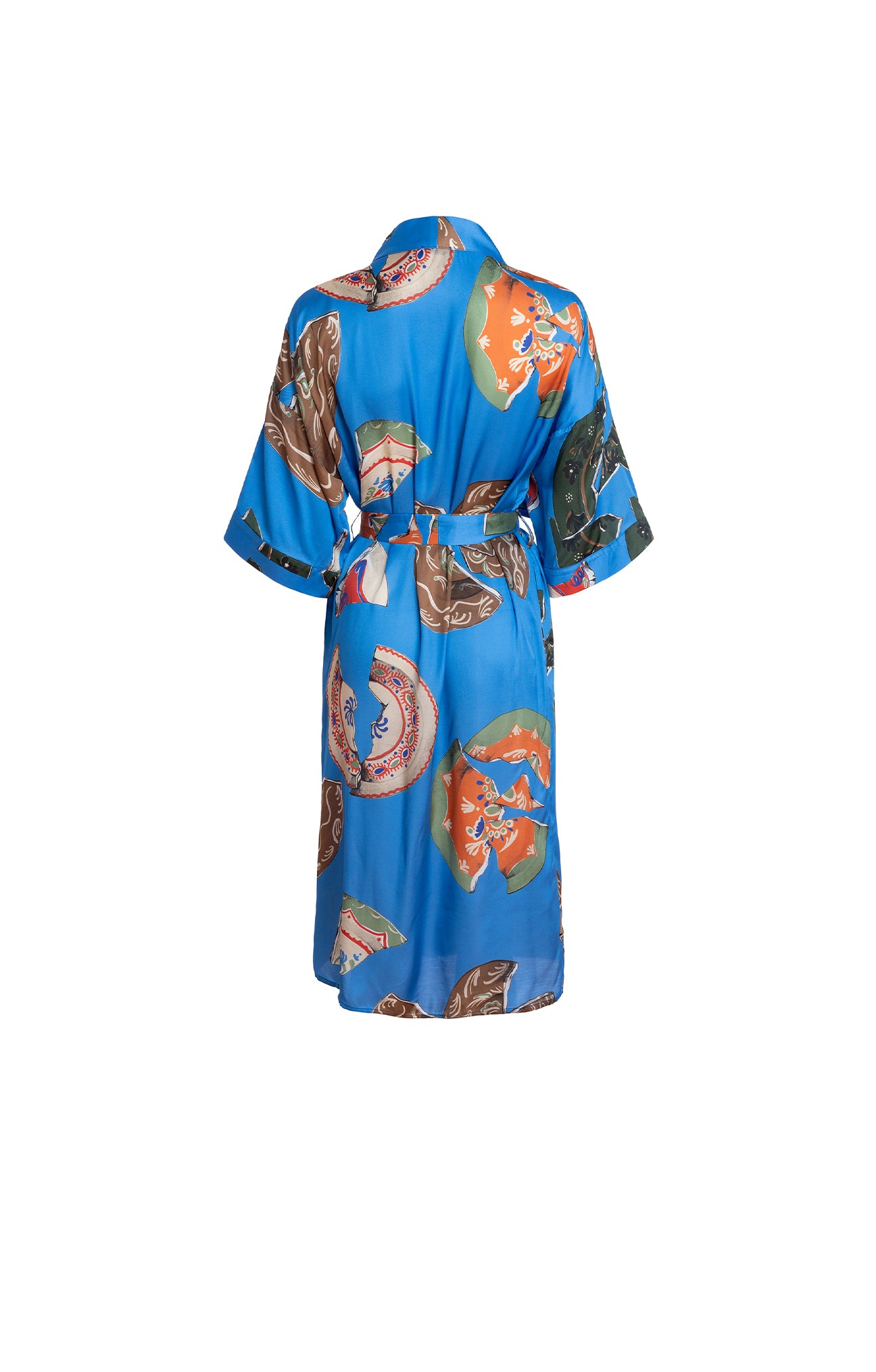 MIMICRY kimono robe 'Plates'