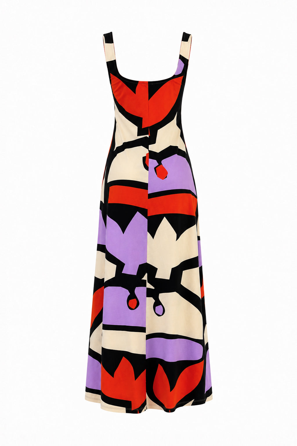 MISKA flared maxi dress 'Pumpkin Purple'