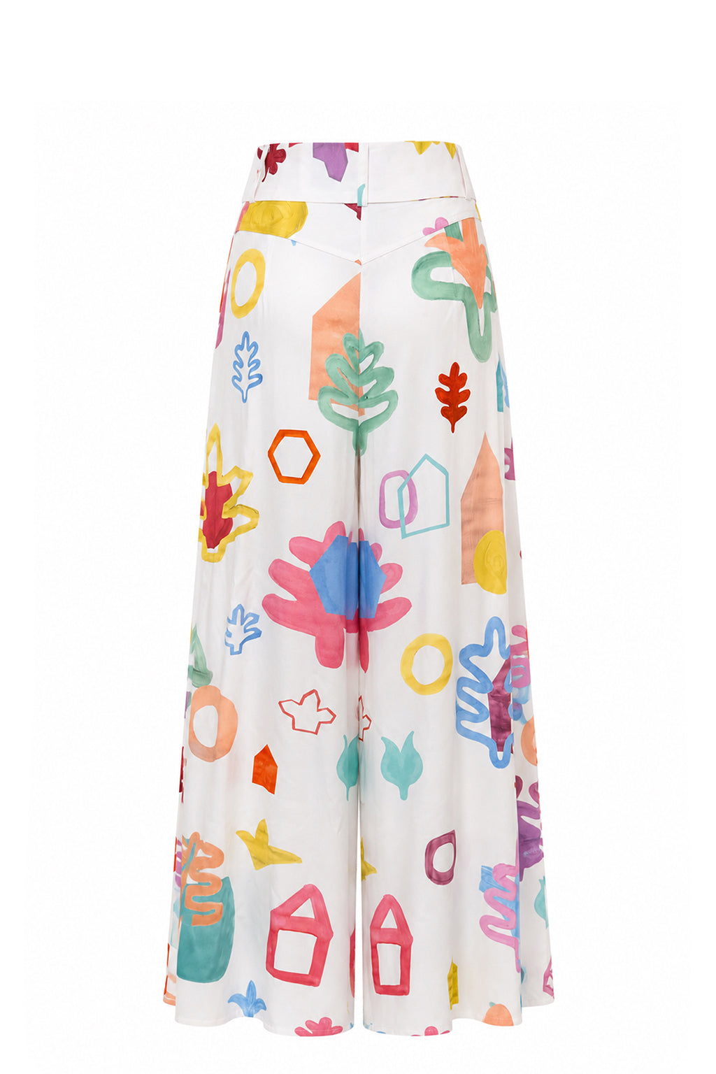MISZLA wide leg trousers 'Scout White'