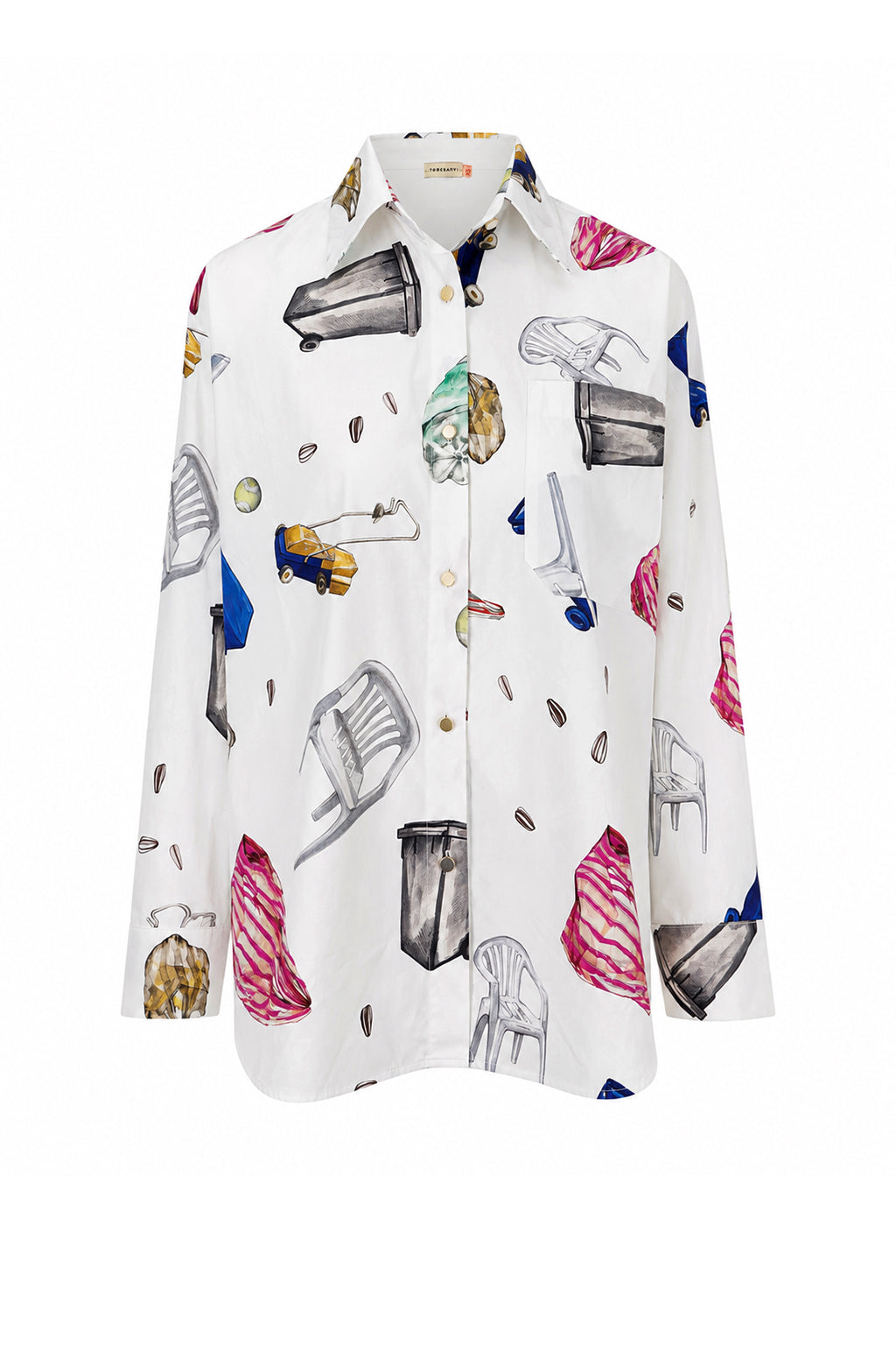 MORPHINI oversized shirt 'Objects'