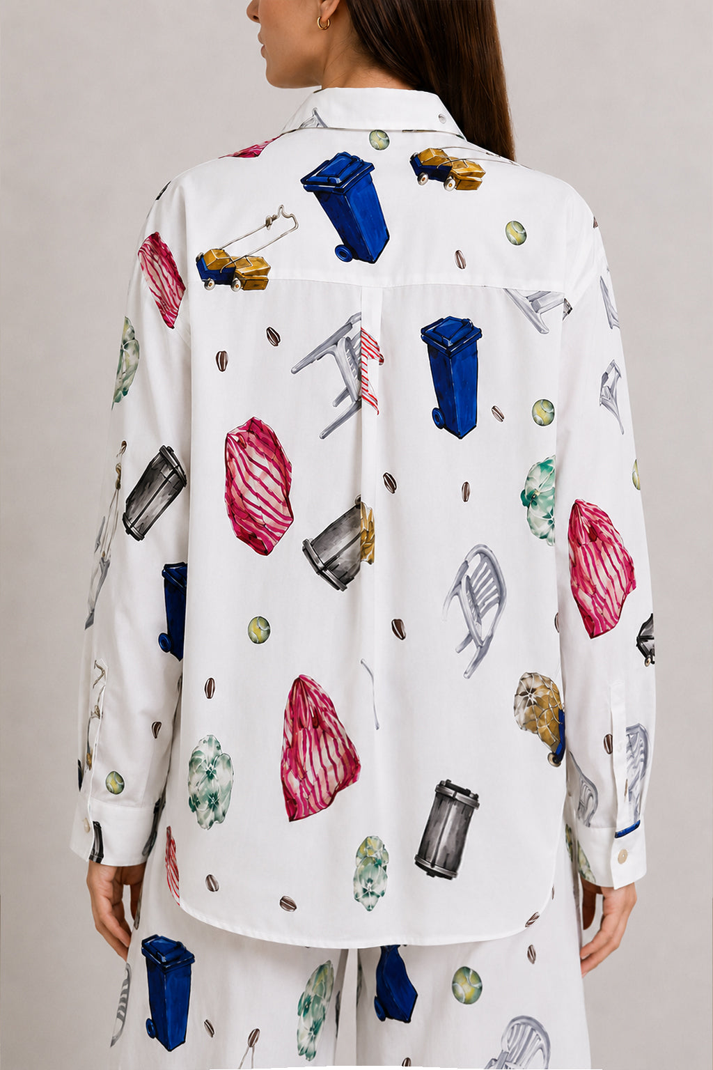 MORPHINI oversized shirt 'Objects'