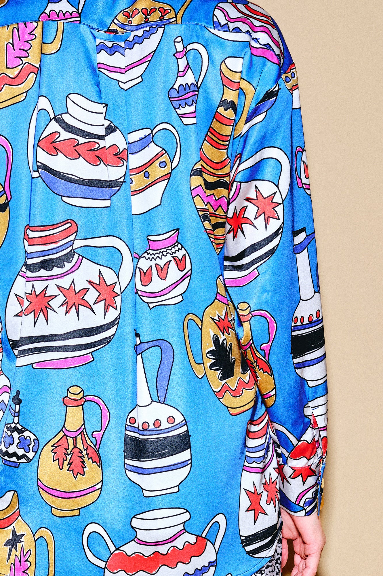 MORPHINI oversized shirt 'Doodle Vases'